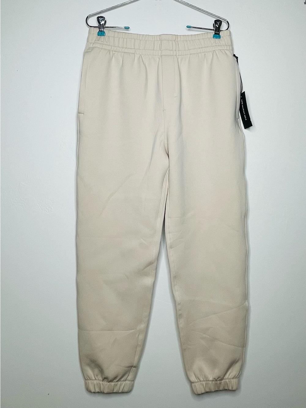 Abercrombie YPB neoKNIT MAX Women’s Cinched Jogger Pants Cream Size M NWT
